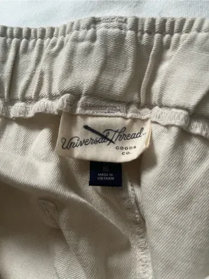 Universal Threads Cream Beige Baggy Utility Pants Large Hiking Outdoors Gorpcore thumbnail 5