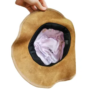 VTG Winfield Cover Co Brown Suede Leather Cowboy Hat Men Women Large Western thumbnail 6