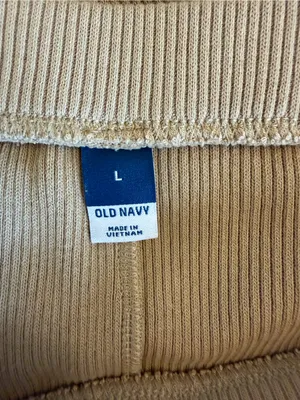 Old Navy High-Waisted Rib Knit Maxi Skirt in Tan Size Large thumbnail 6