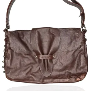 Lamarthe Paris Soft Leather Bag Brown Slouchy Hobo Studded Y2K‎ Made In Romania thumbnail 2