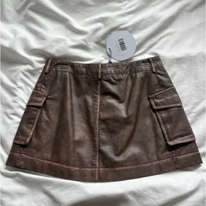Princess Polly leather mini skirt thumbnail 2