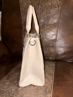 Cream and Brown Wranglers Handbag thumbnail 3