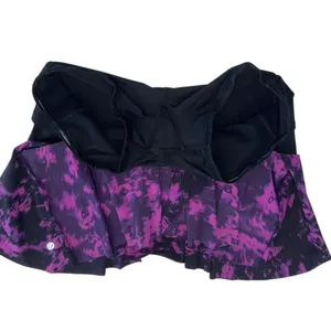 Lululemon Hit Your Stride Skirt Breezie Regal Plum Black / Black Size 10 Skort thumbnail 10