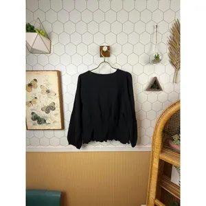 Madewell Black Lightspun Julianne Smocked-Waist Wrap Blouse - Size - 1X thumbnail 4