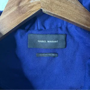 Isabel Marant Blue Dipazo Belted Denim Jacket‎ Womens Size 34 / US XS / 2 thumbnail 9