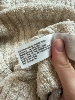 Universal Threads Textured Short Sleeve Knit Dress in Cream thumbnail 4