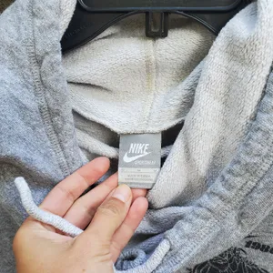 Nike gray cowl hoodie size Medium women's thumbnail 2