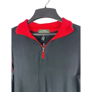Y2K Lauren Ralph Lauren Blck Patch Embroidered Long Sleeve Waffle Henley Top PL thumbnail 4