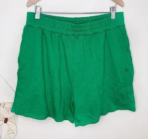 NWT Sweaty Betty Sweat Shorts After Class High Waisted Slim Short Green Sweats thumbnail 1
