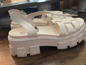 White Platform Sandals thumbnail 1