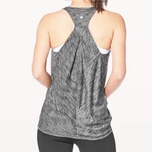 Lululemon Essential Gray Space Dye Tank‎ Top Size 2 thumbnail 3