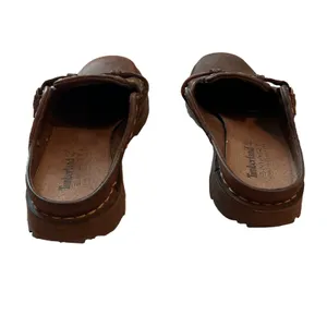 Timberland Brown Leather Mules Clogs Smart Comfort System Buckle 34313 Womens 6M thumbnail 4