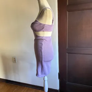 White Fox Boutique Lilac Unreal Mini Dress with Cutouts | Small BNWT thumbnail 3