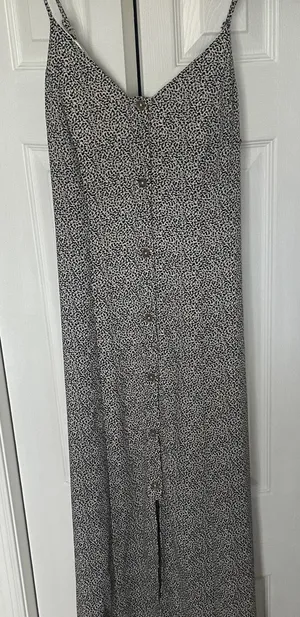 Sienna Sky Black and White Spotted Maxi Dress thumbnail 1