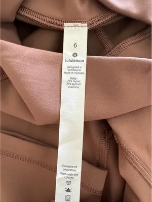 Lululemon In Movement High Rise 25” Spanish Oak Size 6 NWT thumbnail 6