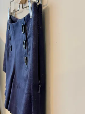 Tory Burch High-Waisted Navy Blue shorts thumbnail 7