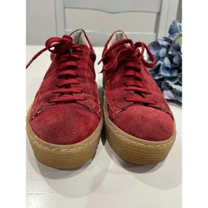 Post Xchange Suede‎ Sneakers Casual Shoes Gum Soles Red Size 38 thumbnail 2