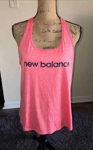 New Balance Neon Pink Racerback Workout Tank thumbnail 1