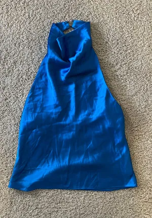 ZARA Halter Satin Top thumbnail 1
