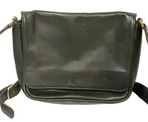 Coach‎ New York Black Leather Medium Tote Vintage 327 Gold Hardware thumbnail 1