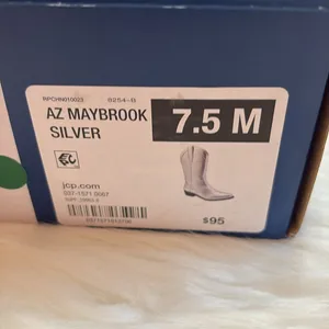 Arizona Jeans Co Maybrook Silver Cowgirl Boots thumbnail 7
