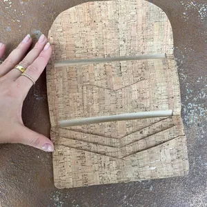 Handmade cork trifold wallet thumbnail 2