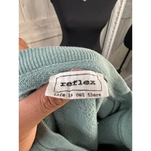 Sage Green Crewneck Sweatshirt Oversized Pullover Top Women Medium thumbnail 8