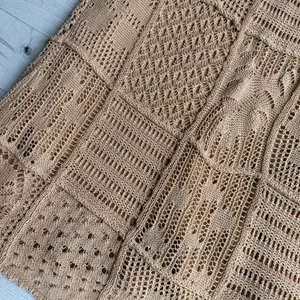 Zara Beige Crochet Dress Size S thumbnail 8