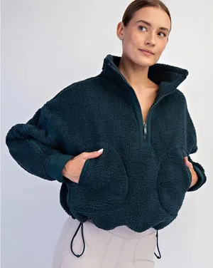 Fleece Quarter Zip Pullover Size M thumbnail 1