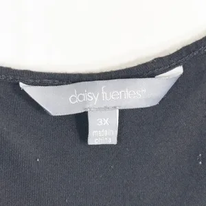 Daisy Fuentes Plus Size 3X Maxi Dress Black Pink‎ Color Block Sleeveless 789 thumbnail 8