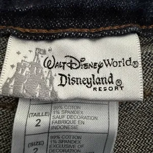 Disney World Resort Mickey Mouse Pocket Embroidered‎ Bootcut Jeans Size 2 Blue thumbnail 9