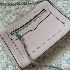 Rebecca Minkoff Avery Mini Crossbody Bag Vintage Pink Silver Hardware Purse thumbnail 2