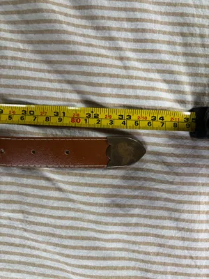 Western Brown Leather Belt thumbnail 3