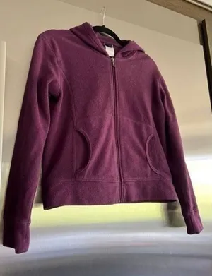 PATAGONIA Women's RHYTHM Soft Purple Fleece Full Zip Jacket w/Hood Size M thumbnail 1