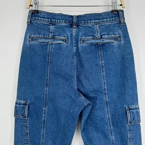 Madewell 90s Straight Cargo Jeans Size‎ 26 Blue Denim High Rise Utility Pockets thumbnail 8