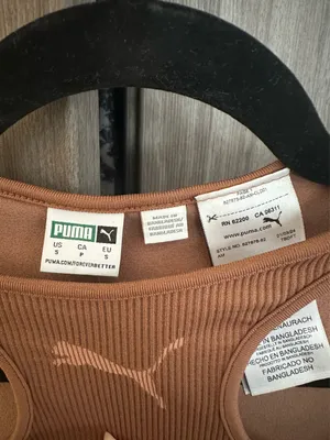 Puma ‘Dare To’ Cropped Tee with Cut Out Short Sleeves in Mushroom Brown thumbnail 4