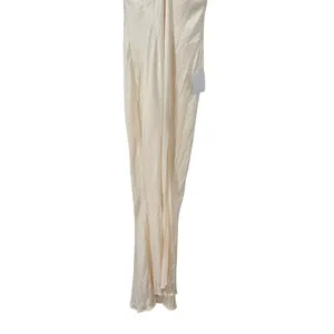 Lulus Ivory Halter Maxi Dress Formal Gown Sleeveless‎ Evening Party Size M thumbnail 7