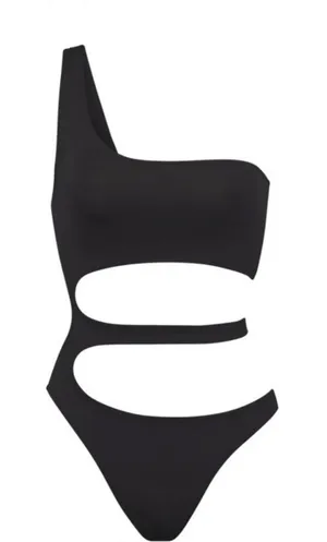 NWT SKIMS One-Shoulder Cutout Monokini Swimsuit – Onyx - Size XXL (Retail $92) thumbnail 1