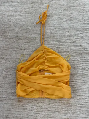 superdown Yellow Halter Top thumbnail 2