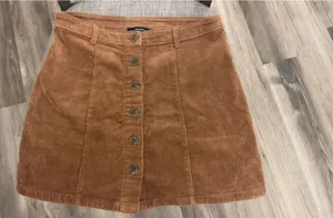 Forever 21 Brown Button Down Skirt thumbnail 1