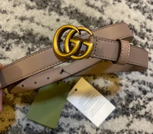 Gucci Leather Belt with Double G Buckle Size 90/36 thumbnail 1
