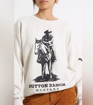 Pacsun Women’s Yellowstone Dutton Ranch Pullover- Size Medium thumbnail 1