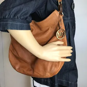 Michael Kors Brown Suede Leather Shoulder Bag thumbnail 5