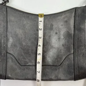 Frye Melissa Leather Crossbody Bag‎ Adjustable Strap Zip Antique Metal Hardware thumbnail 14