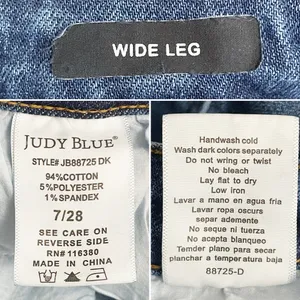 Judy Blue Cargo Wide Leg Jeans Size 7 | 28 High Rise Dark Wash Utility Denim thumbnail 12