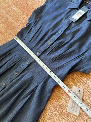 Tommy Hilfiger Denim Fit Flare Shirt Dress XS NWT Button Front Midi thumbnail 6