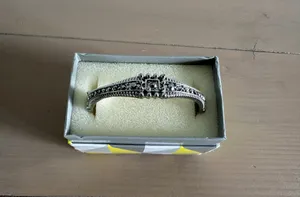 Liz Claiborne Marcasite Bangle Bracelet Gorgeous thumbnail 8