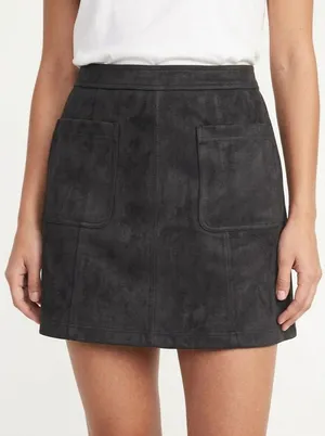 Old Navy Faux Suede Pencil Skirt Womens Size 4 thumbnail 1