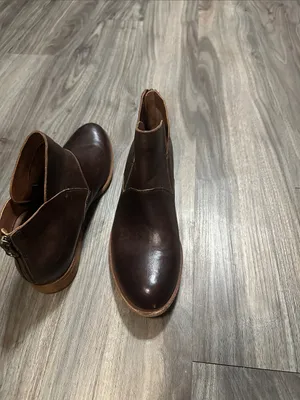 Kork-Ease Women's Dark Brown Leather Ankle Booties thumbnail 8