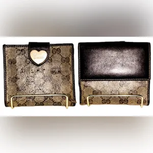 Authentic Gucci GG Supreme Coated Canvas and Leather French Flap Bifold … thumbnail 2